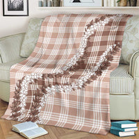 Beige Hawaii Palaka Blanket Hawaiian Honohono Lei LT05 - Polynesian Pride