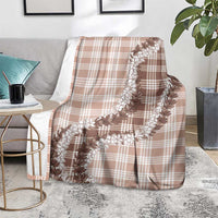 Beige Hawaii Palaka Blanket Hawaiian Honohono Lei LT05 - Polynesian Pride