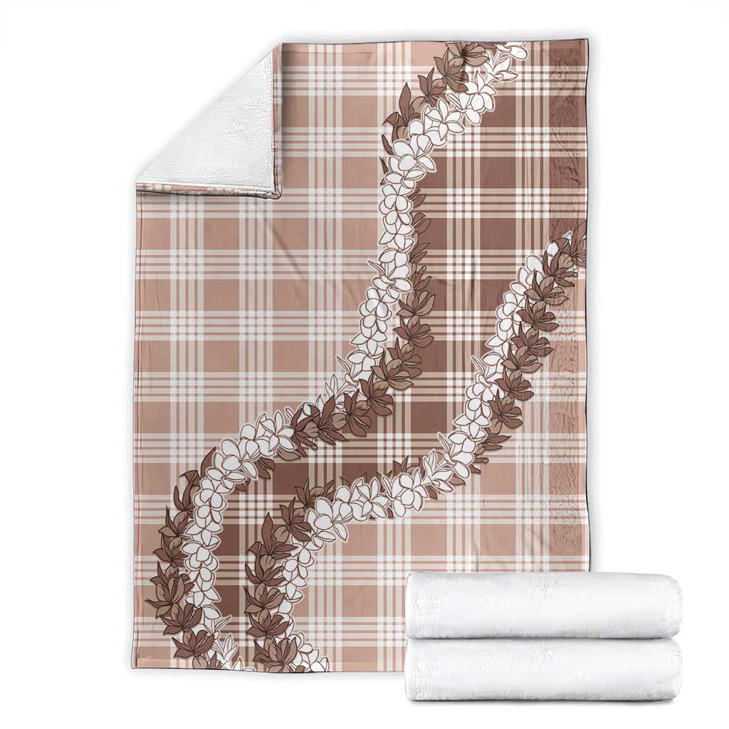 Beige Hawaii Palaka Blanket Hawaiian Honohono Lei LT05 - Polynesian Pride