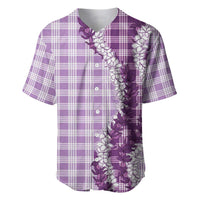 Violet Hawaii Palaka Baseball Jersey Hawaiian Honohono Lei LT05 Violet - Polynesian Pride