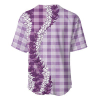 Violet Hawaii Palaka Baseball Jersey Hawaiian Honohono Lei LT05 - Polynesian Pride