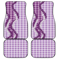 Violet Hawaii Palaka Car Mats Hawaiian Honohono Lei LT05 - Polynesian Pride
