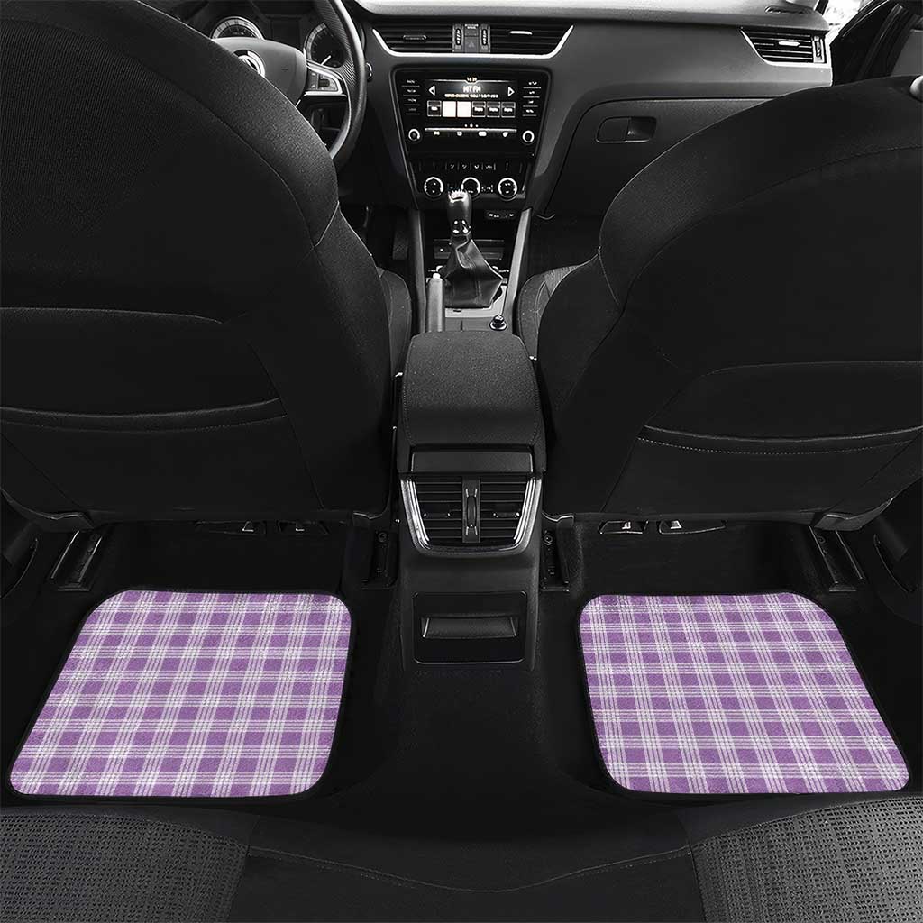 Violet Hawaii Palaka Car Mats Hawaiian Honohono Lei LT05 Set 2pcs - Back Violet - Polynesian Pride