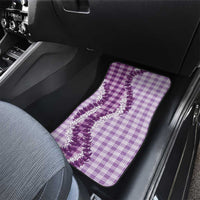Violet Hawaii Palaka Car Mats Hawaiian Honohono Lei LT05 - Polynesian Pride