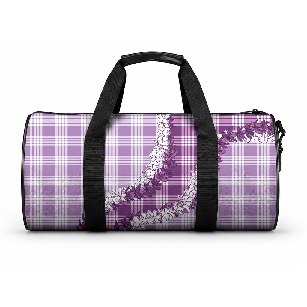 Violet Hawaii Palaka Duffle Bag Hawaiian Honohono Lei