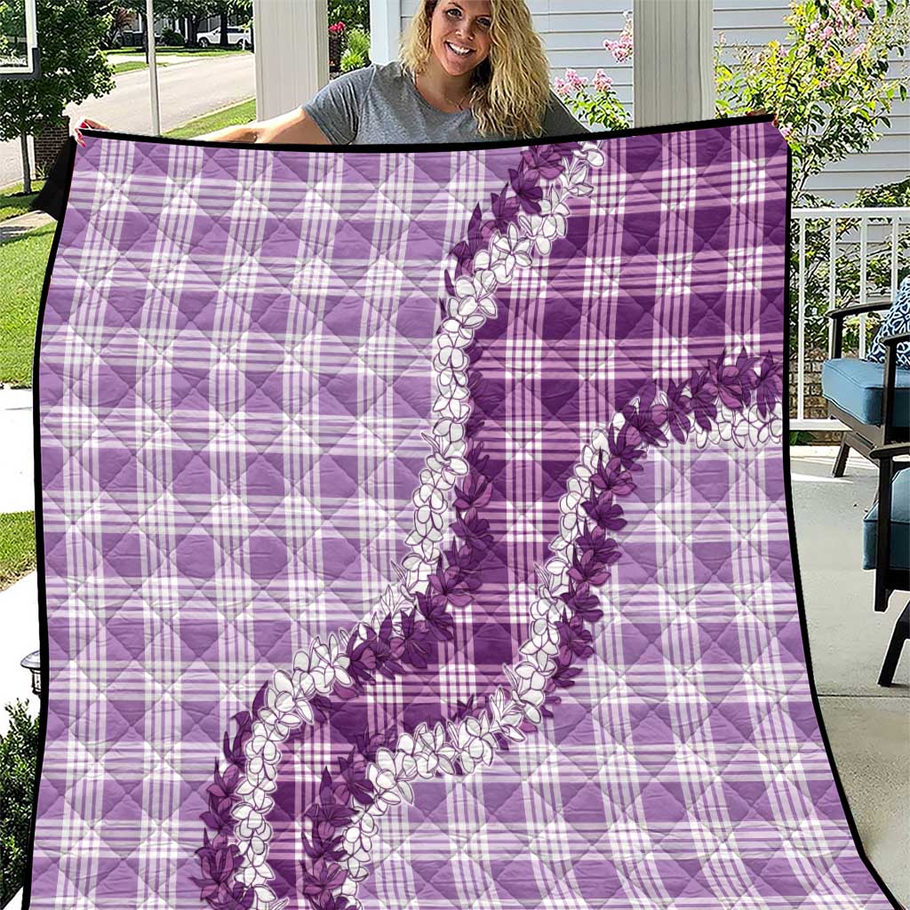 Violet Hawaii Palaka Quilt Hawaiian Honohono Lei LT05 Violet - Polynesian Pride