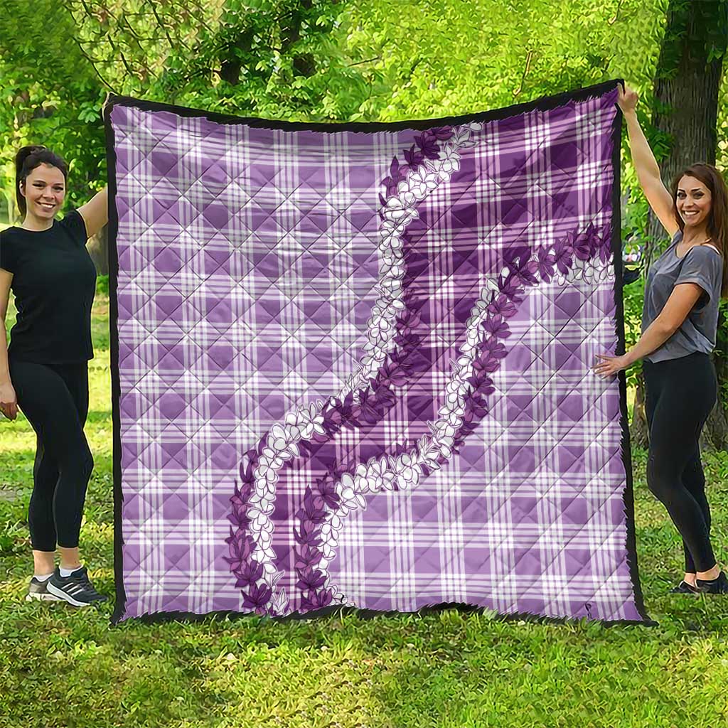 Violet Hawaii Palaka Quilt Hawaiian Honohono Lei LT05 - Polynesian Pride
