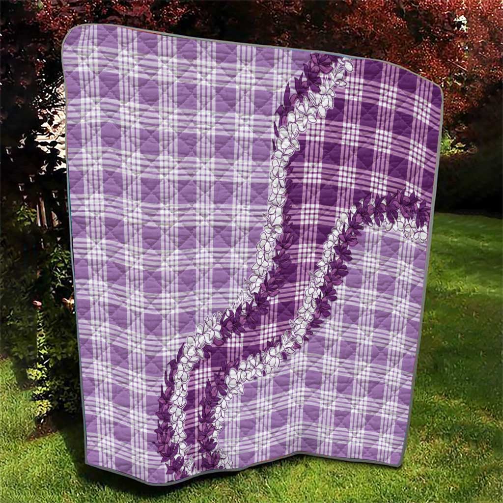Violet Hawaii Palaka Quilt Hawaiian Honohono Lei LT05 - Polynesian Pride