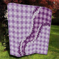 Violet Hawaii Palaka Quilt Hawaiian Honohono Lei LT05 - Polynesian Pride