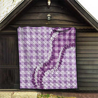 Violet Hawaii Palaka Quilt Hawaiian Honohono Lei LT05 - Polynesian Pride