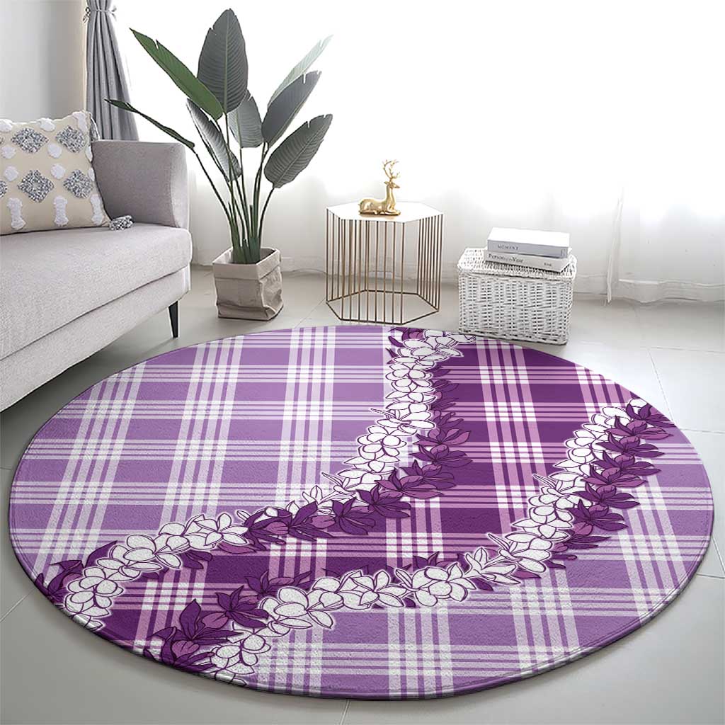 Violet Hawaii Palaka Round Carpet Hawaiian Honohono Lei LT05 - Polynesian Pride