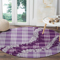 Violet Hawaii Palaka Round Carpet Hawaiian Honohono Lei LT05 - Polynesian Pride