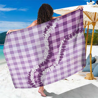 Violet Hawaii Palaka Sarong Hawaiian Honohono Lei LT05 One Size 44 x 66 inches Violet - Polynesian Pride