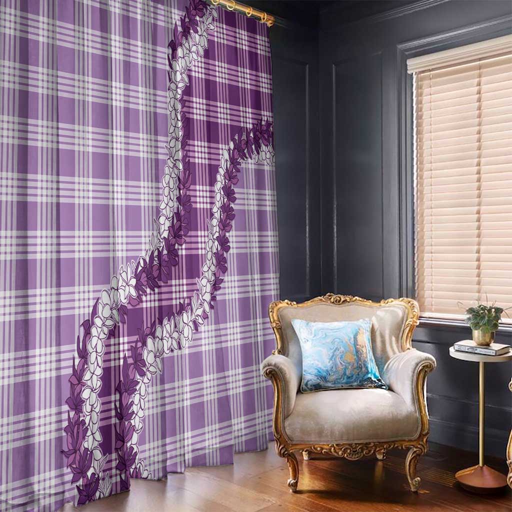 Violet Hawaii Palaka Window Curtain Hawaiian Honohono Lei LT05 - Polynesian Pride
