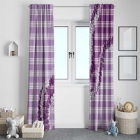 Violet Hawaii Palaka Window Curtain Hawaiian Honohono Lei LT05 - Polynesian Pride