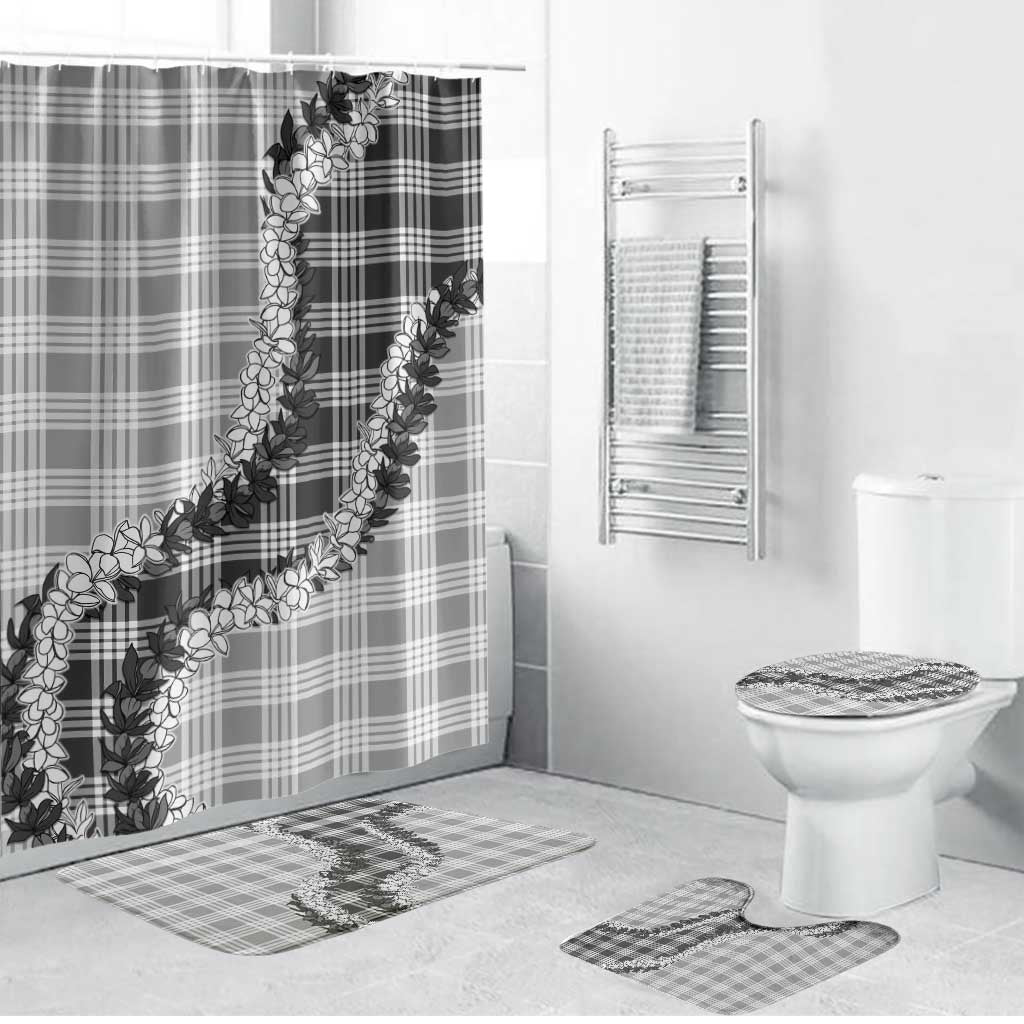 Gray Hawaii Palaka Bathroom Set Hawaiian Honohono Lei LT05 Bathroom Set (4 pcs) Gray - Polynesian Pride