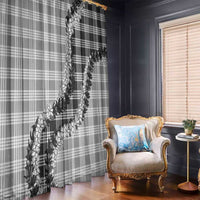 Gray Hawaii Palaka Window Curtain Hawaiian Honohono Lei LT05 - Polynesian Pride