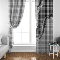 Gray Hawaii Palaka Window Curtain Hawaiian Honohono Lei LT05 - Polynesian Pride