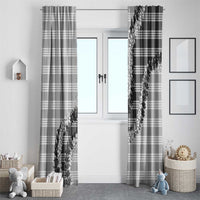 Gray Hawaii Palaka Window Curtain Hawaiian Honohono Lei LT05 - Polynesian Pride