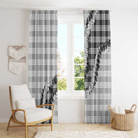 Gray Hawaii Palaka Window Curtain Hawaiian Honohono Lei LT05 - Polynesian Pride