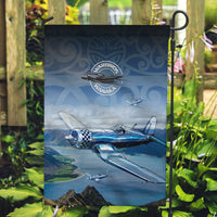 New Zealand Wanaka Air Show Garden Flag With Maori Pattern LT05 Garden Flag Blue - Polynesian Pride