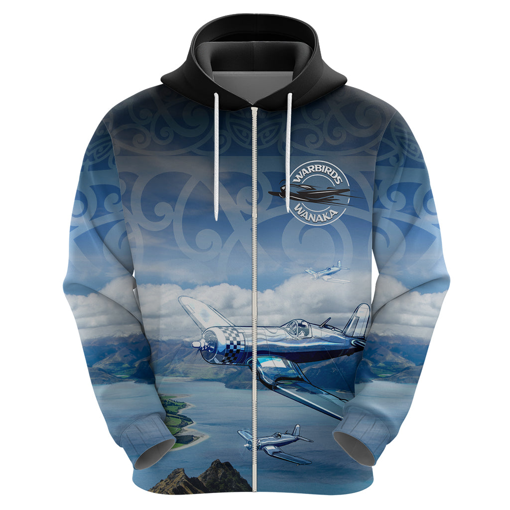 New Zealand Wanaka Air Show Hoodie With Maori Pattern LT05 - Polynesian Pride
