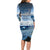 New Zealand Wanaka Air Show Long Sleeve Bodycon Dress With Maori Pattern