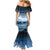 New Zealand Wanaka Air Show Mermaid Dress With Maori Pattern