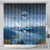 New Zealand Wanaka Air Show Shower Curtain With Maori Pattern