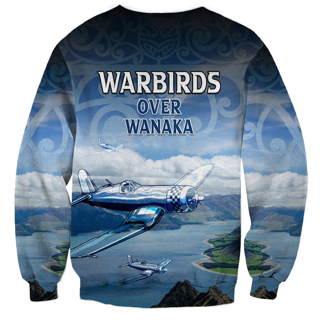 New Zealand Wanaka Air Show Sweatshirt With Maori Pattern LT05 - Polynesian Pride