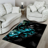 New Zealand Marathon Area Rug Silver Fern Paua Shell Simple Style LT05 - Polynesian Pride