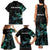 New Zealand Marathon Family Matching Tank Maxi Dress and Hawaiian Shirt Silver Fern Paua Shell Simple Style