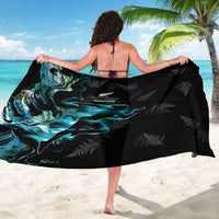 New Zealand Marathon Sarong Silver Fern Paua Shell Simple Style LT05 - Polynesian Pride