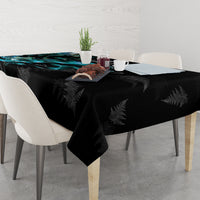 New Zealand Marathon Tablecloth Silver Fern Paua Shell Simple Style LT05 - Polynesian Pride