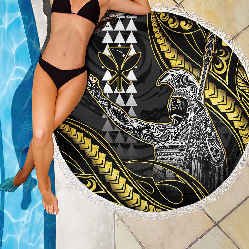 Hawaii King Kamehameha The Great Beach Blanket Gold Tribal Tattoo LT05 - Polynesian Pride