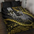 Hawaii King Kamehameha The Great Quilt Bed Set Gold Tribal Tattoo