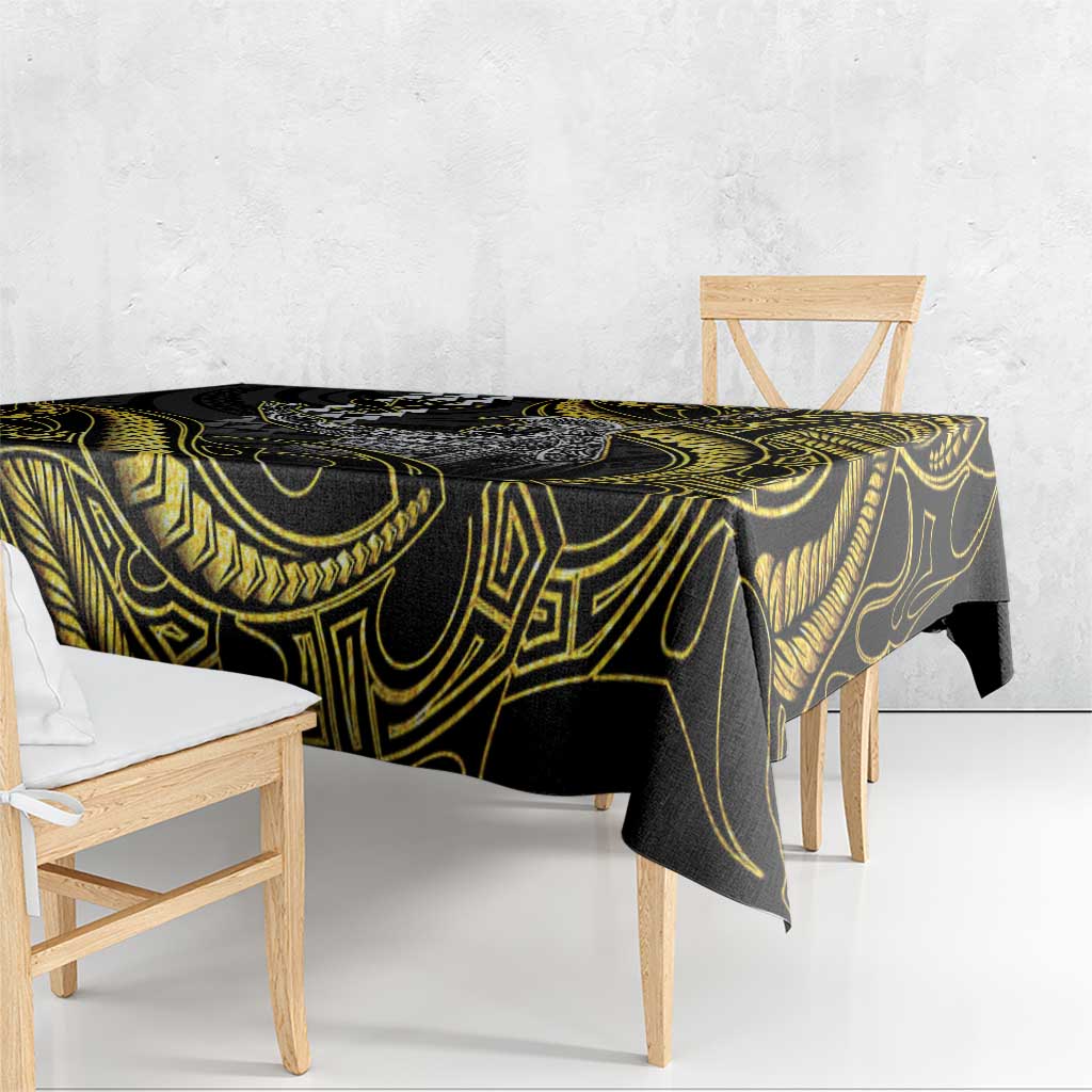 Hawaii King Kamehameha The Great Tablecloth Gold Tribal Tattoo LT05 - Polynesian Pride