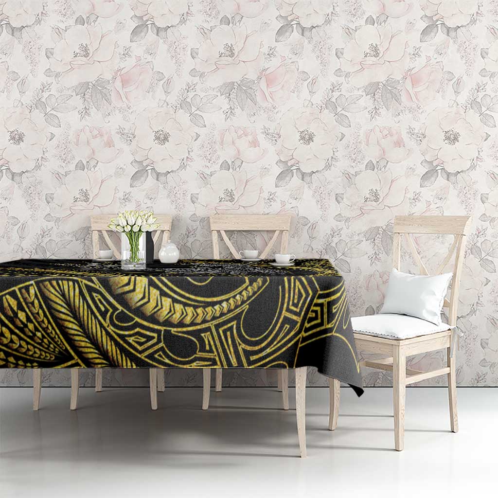 Hawaii King Kamehameha The Great Tablecloth Gold Tribal Tattoo LT05 - Polynesian Pride