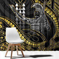 Hawaii King Kamehameha The Great Window Curtain Gold Tribal Tattoo LT05 - Polynesian Pride