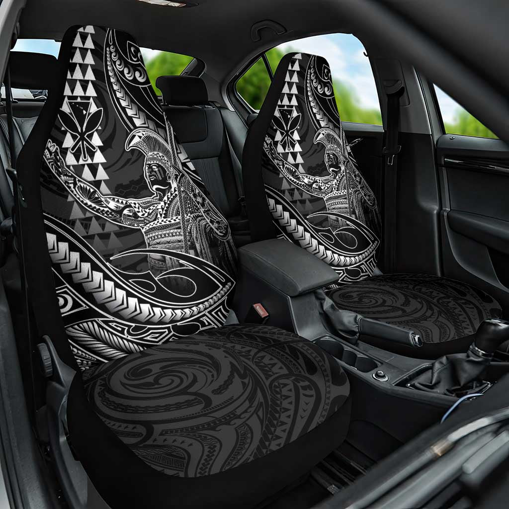 Hawaii King Kamehameha The Great Car Seat Cover Black Tribal Tattoo LT05 One Size Black - Polynesian Pride