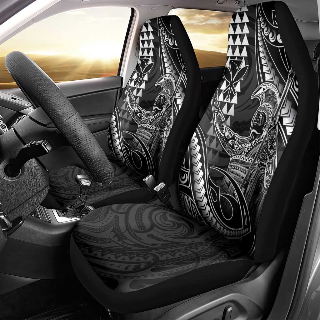 Hawaii King Kamehameha The Great Car Seat Cover Black Tribal Tattoo LT05 - Polynesian Pride