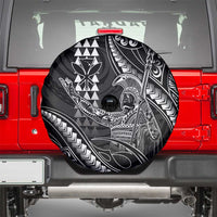 Hawaii King Kamehameha The Great Spare Tire Cover Black Tribal Tattoo LT05 - Polynesian Pride