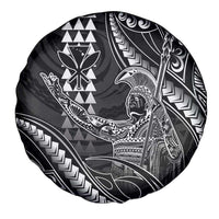 Hawaii King Kamehameha The Great Spare Tire Cover Black Tribal Tattoo LT05 - Polynesian Pride