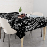 Hawaii King Kamehameha The Great Tablecloth Black Tribal Tattoo LT05 - Polynesian Pride