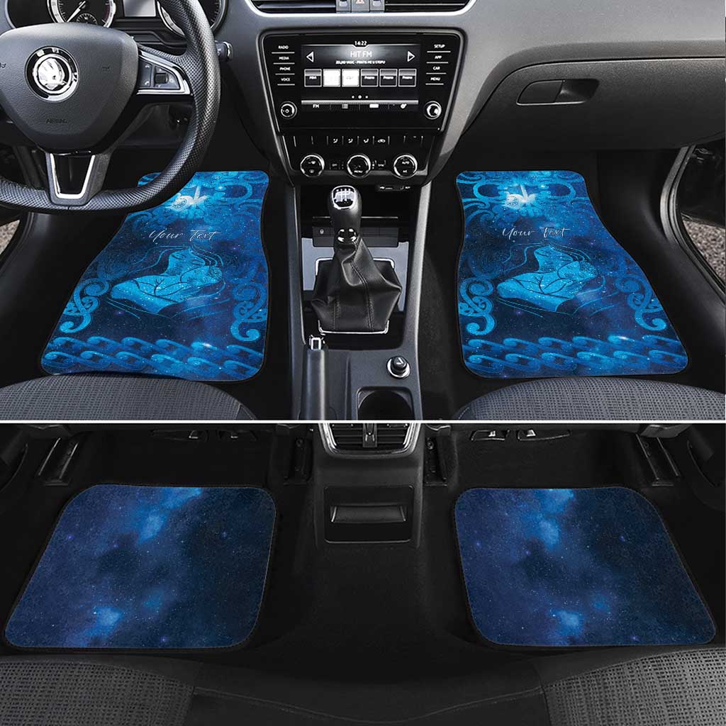 New Zealand Mother's Day Car Mats Ko Te Whaea Te Takere O Te Waka LT05 Set 4pcs Blue - Polynesian Pride