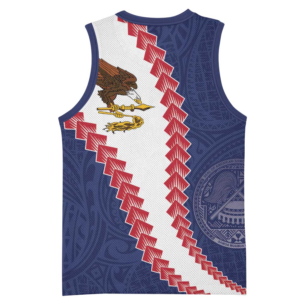 American Samoa Eagle Basketball Jersey Polynesian Tribal Pattern Curve Style LT05 - Polynesian Pride