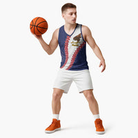 American Samoa Eagle Basketball Jersey Polynesian Tribal Pattern Curve Style LT05 - Polynesian Pride
