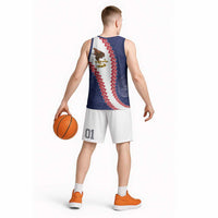 American Samoa Eagle Basketball Jersey Polynesian Tribal Pattern Curve Style LT05 - Polynesian Pride