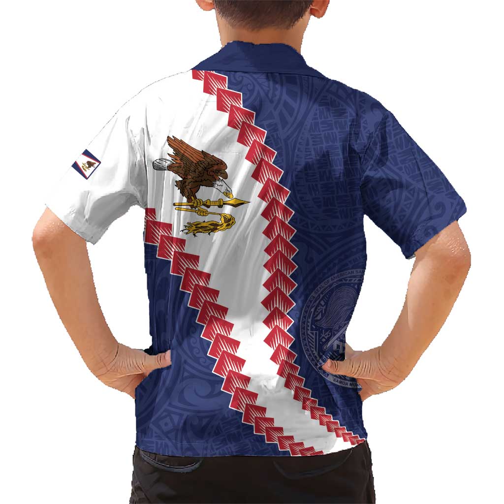 American Samoa Eagle Hawaiian Shirt Polynesian Tribal Pattern Curve Style LT05 - Polynesian Pride
