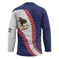 American Samoa Eagle Hockey Jersey Polynesian Tribal Pattern Curve Style LT05 - Polynesian Pride